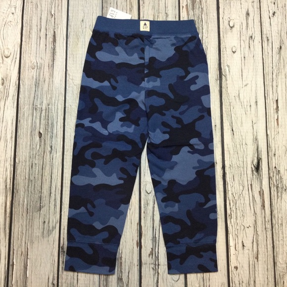 Gap Boys 18-24m or 3T Blue Camouflage Pants - Picture 2 of 4